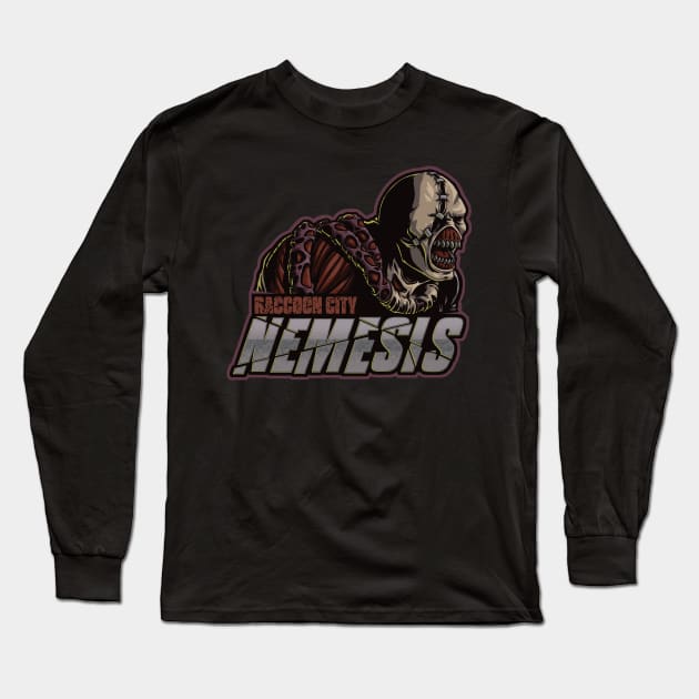 Raccoon City Nemesis - Sports Team Long Sleeve T-Shirt by Studio Mootant